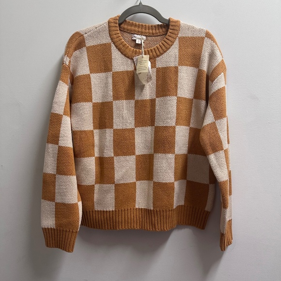 Hem & Thread Sweaters - NWT ✨ Hem & Thread Gingham Checkered Knit Sweater | NWT ✨